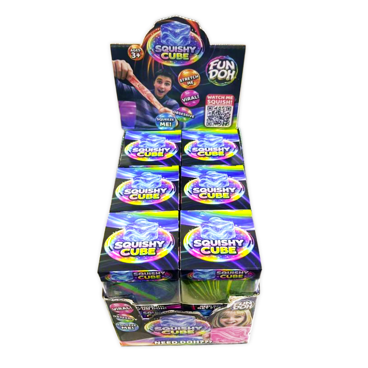 Fun Doh Swirl Squishy Cubes Viral Assortment