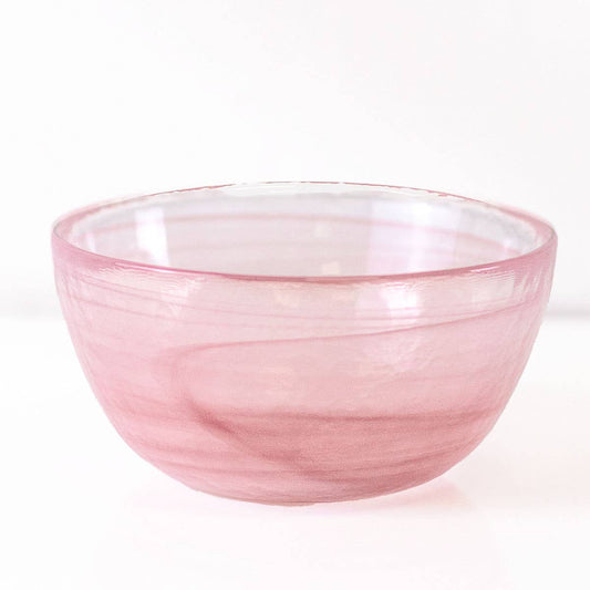 Freemont Glass Bowl Clear/Pink 5x2.5x5