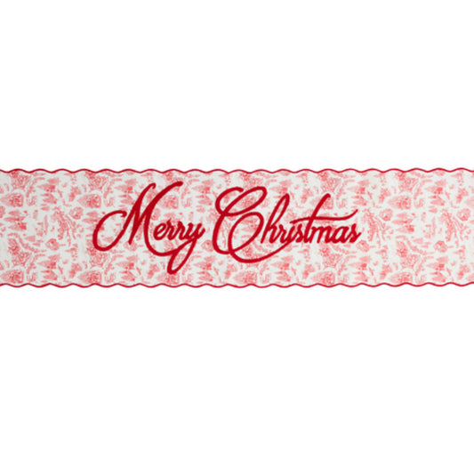 CHRISTMAS TOILE TABLE RUNNER
