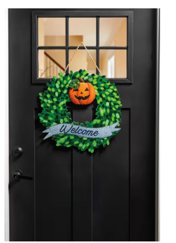 Welcome Tin Wreath