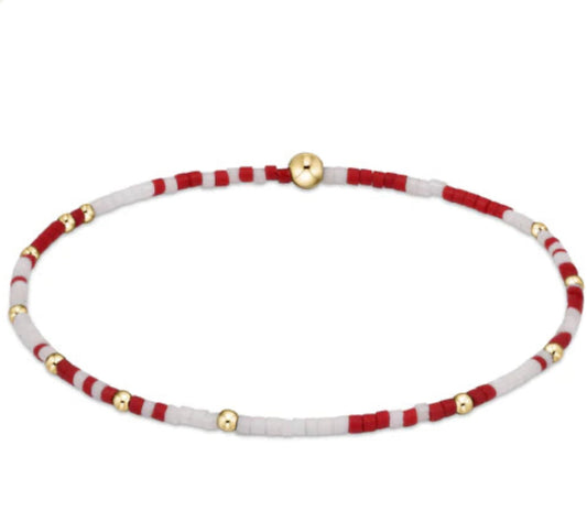 Gameday Hope Unwritten Bracelet - Crimson & White