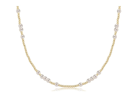 17" Choker Hope Unwritten 4mm Gold