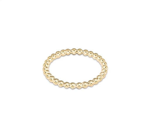Classic Gold 1.5mm Bead Ring