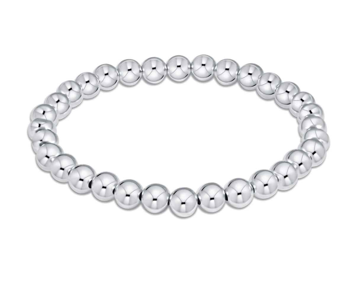 EXTENDS - CLASSIC STERLING 6MM BEAD BRACELET