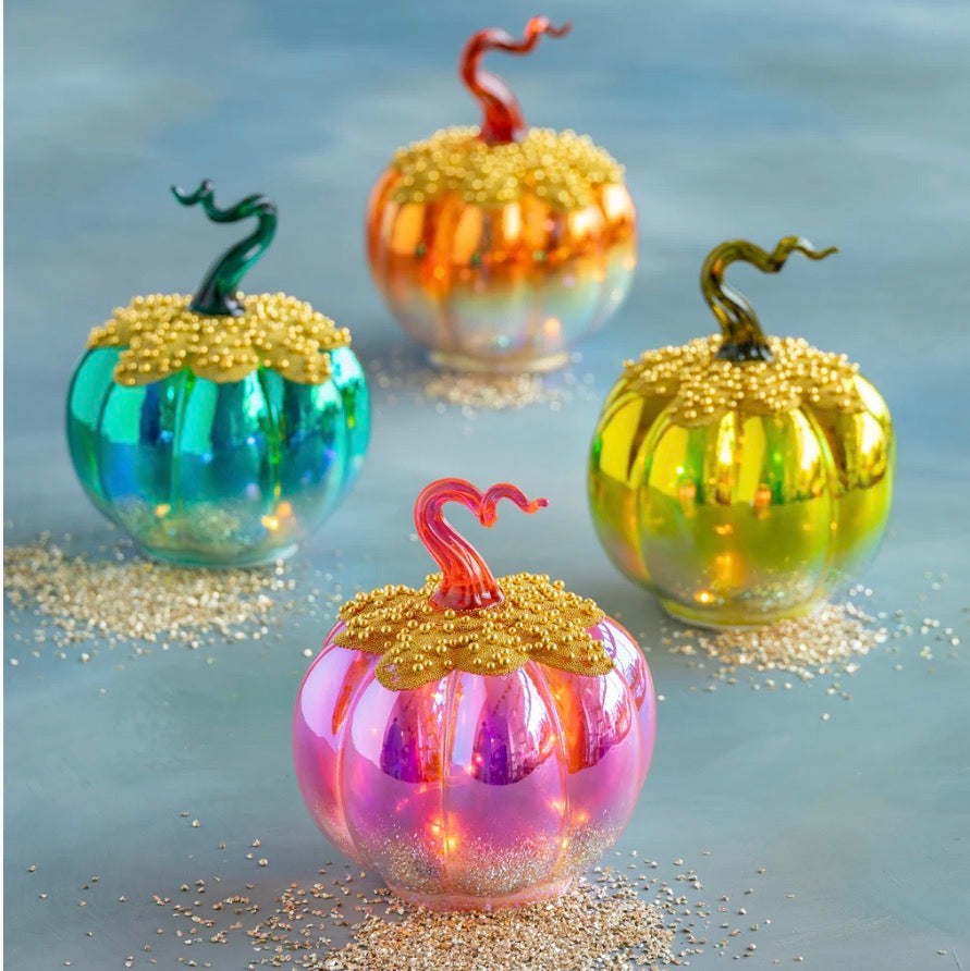 LIGHTED PAVÉ PUMPKIN