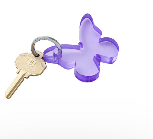 Acrylic Keychains - Purple Butterfly Keychain