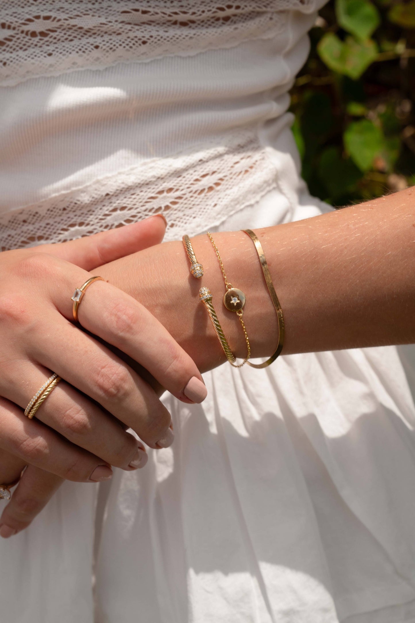Twisted Bangle Cuff: Gold / 6.25"