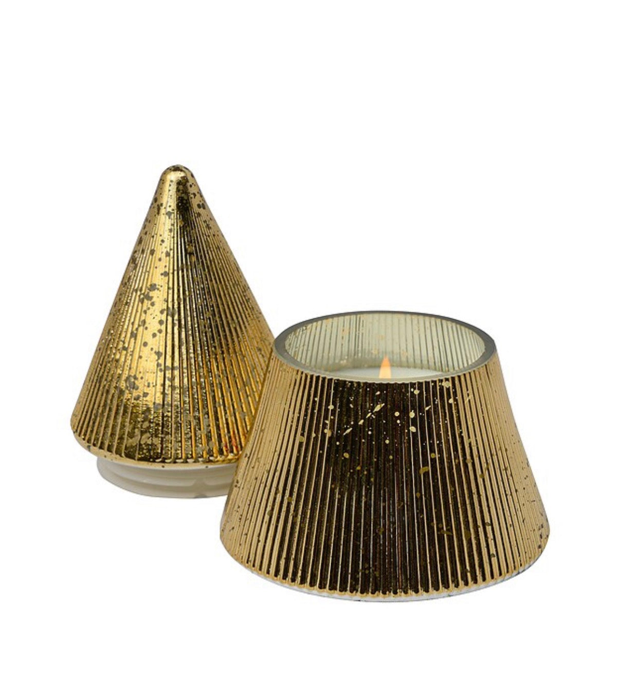Mercury Tree Candle- Gold Cypress Fir