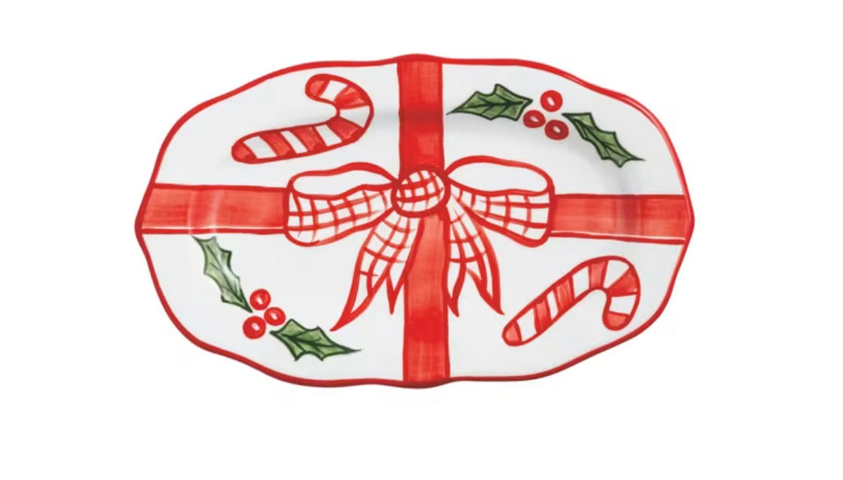 BOW HOLLY EVERYTHING PLATE