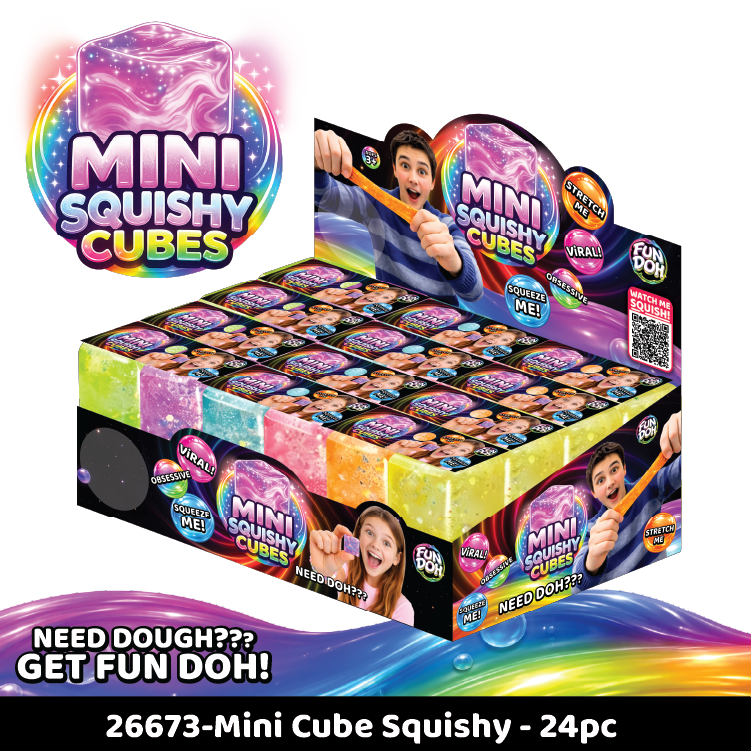 Fun Doh MINI Squishy Cube 2 Pack