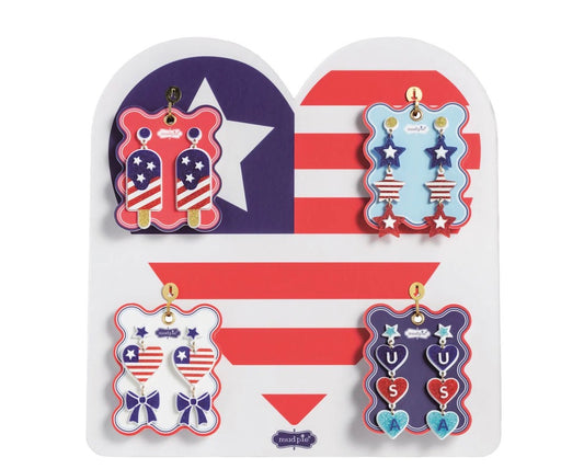 Acrylic Americana Earrings