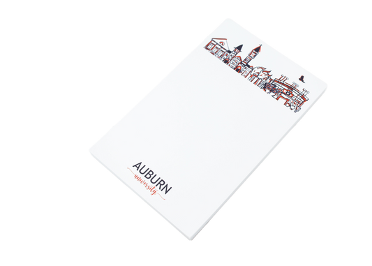 Campus Skyline Notepad - Auburn