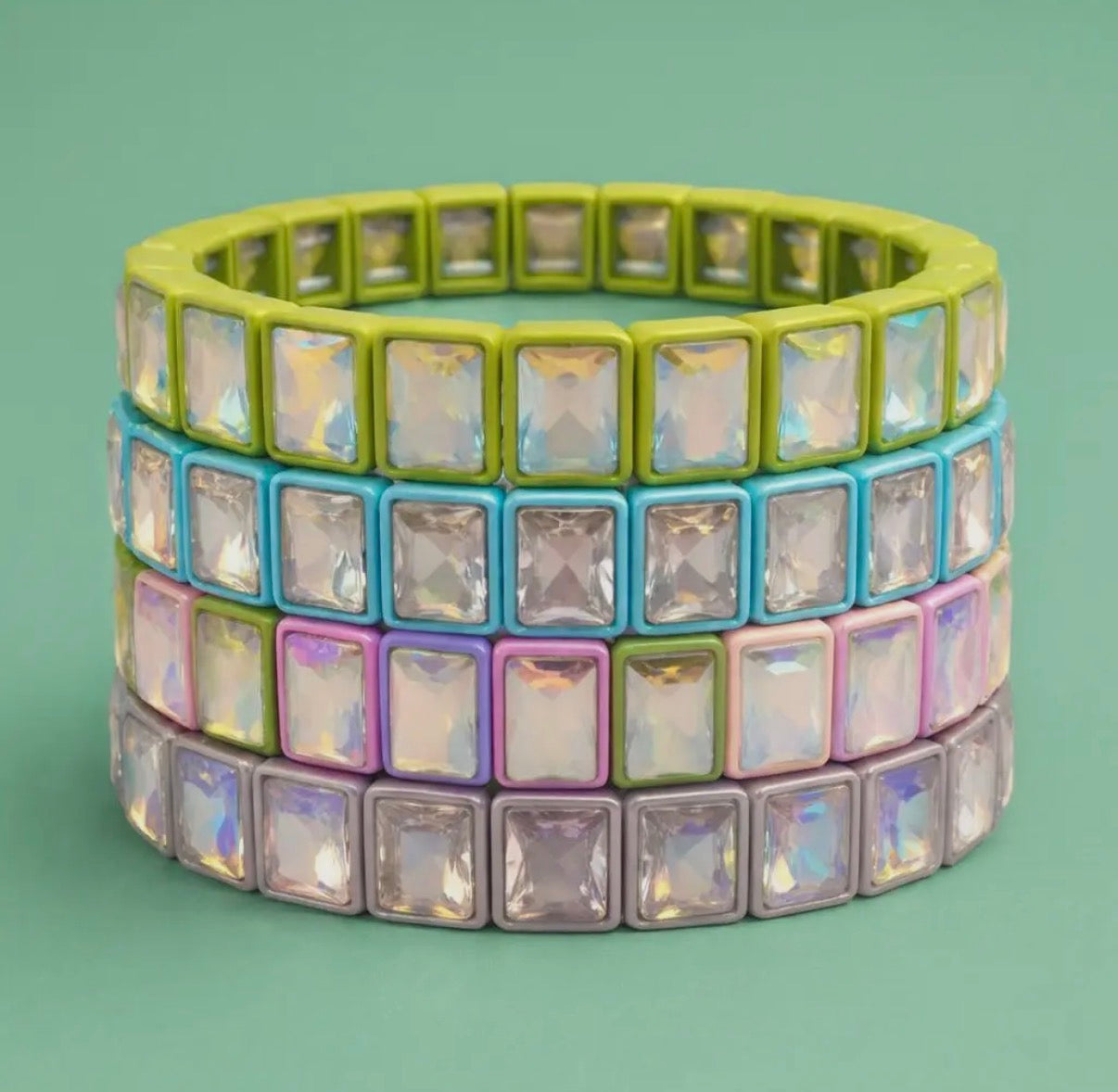 Spring Enamel Stretch Bracelet - Estelle