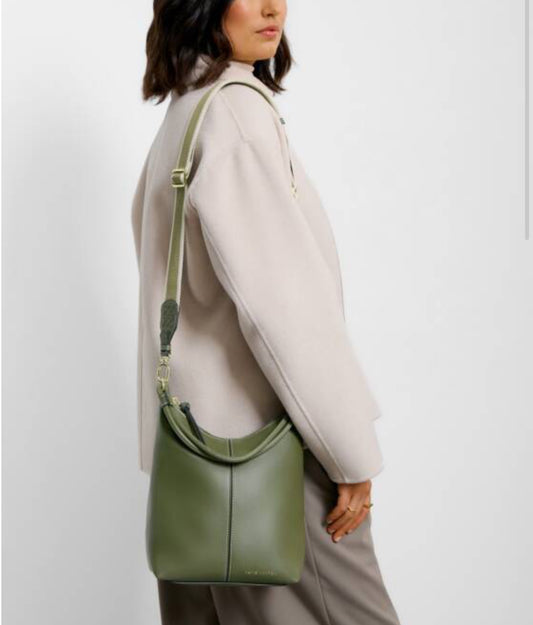 Hallie Satchel Bag- Khaki