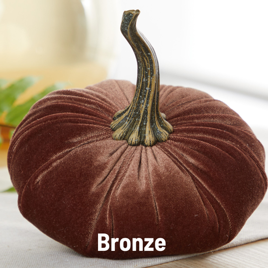 Pumpkin Large Velvet: Bronze