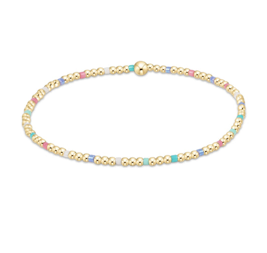 egirl Hope Sincerity Pattern 2mm Bead Bracelet - Hot Mess SS25