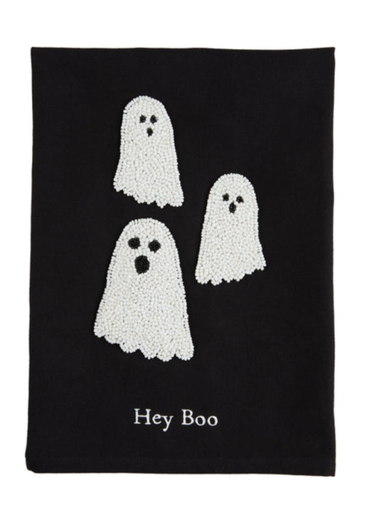 Ghost Halloween Beaded Towel