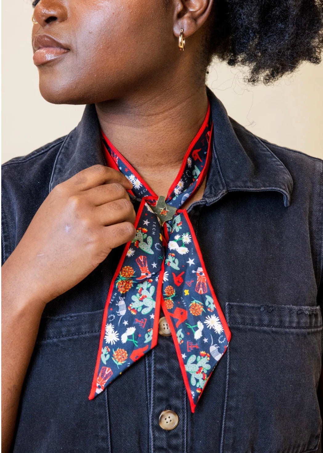 Texas Star Skinny Scarf Slider