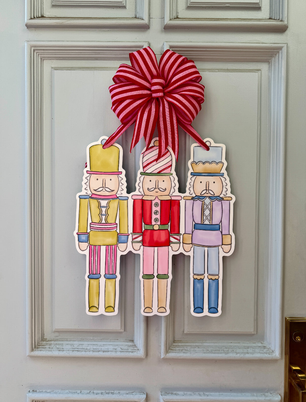 Colorful Nutcracker Door Hanger