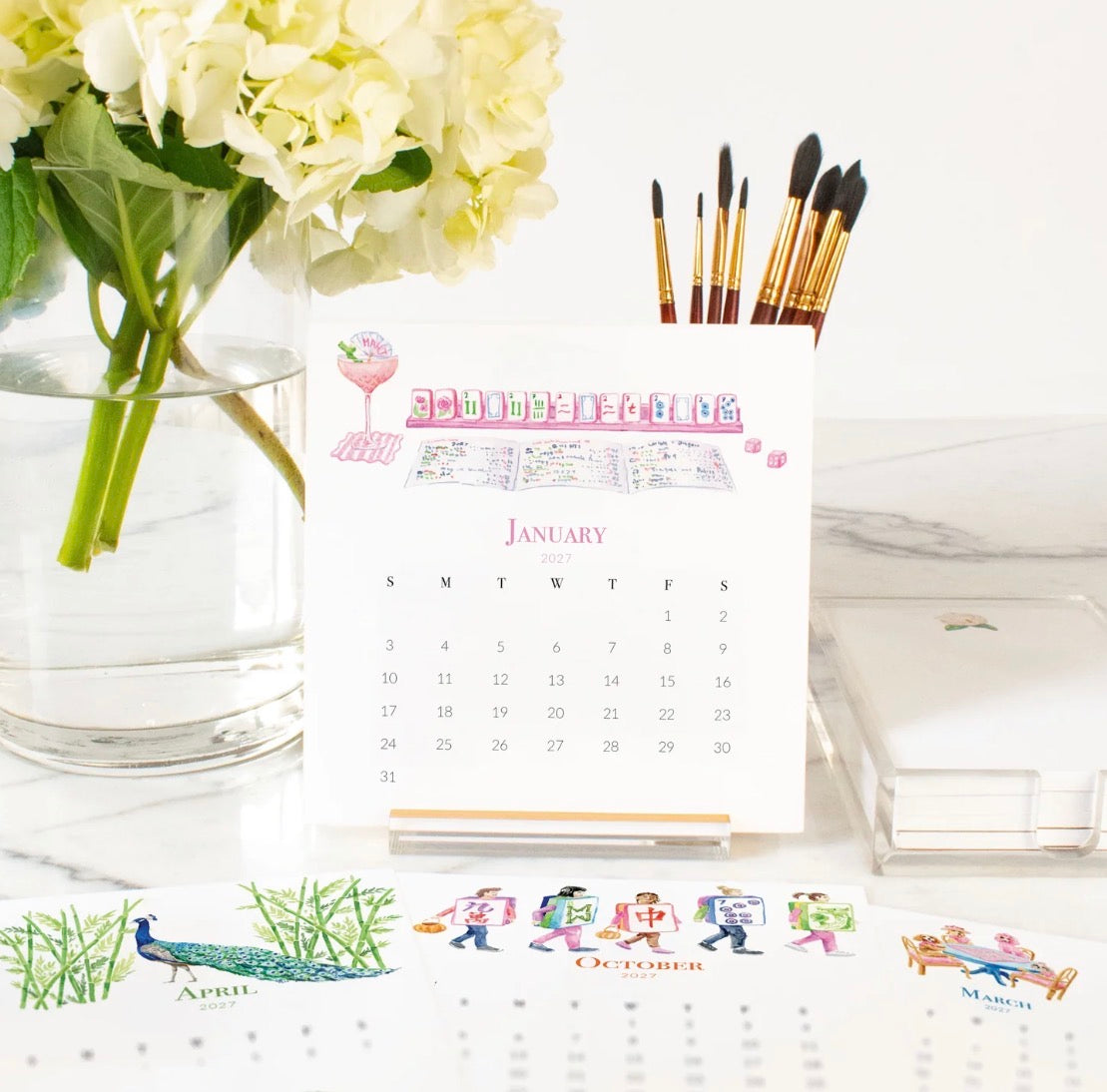 2027 Calendar | MAHJONG EDITION