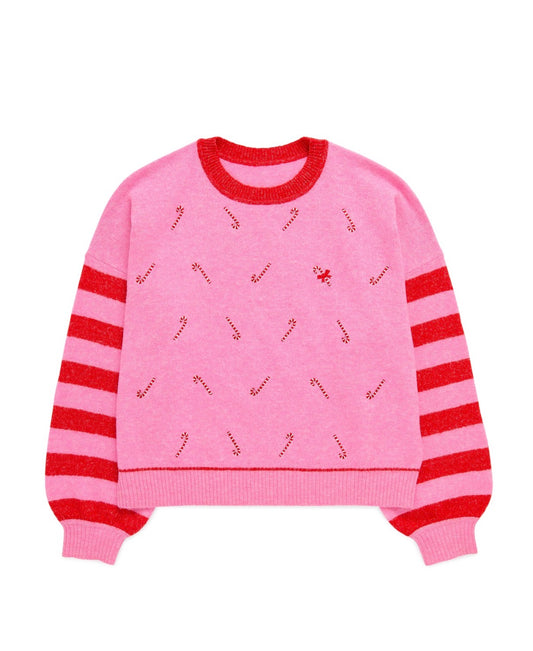 Candy Cane Relaxed Sweater