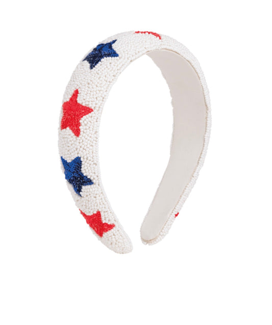 Americana Beaded Headband