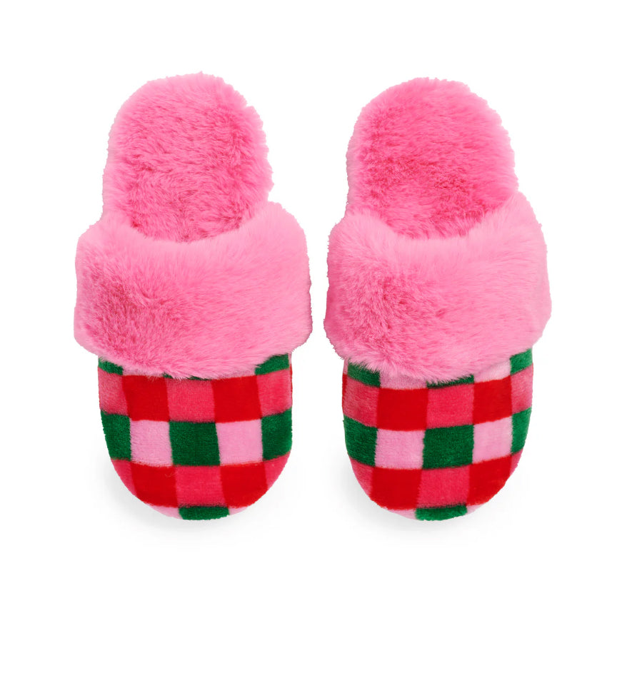Checkered Slippers