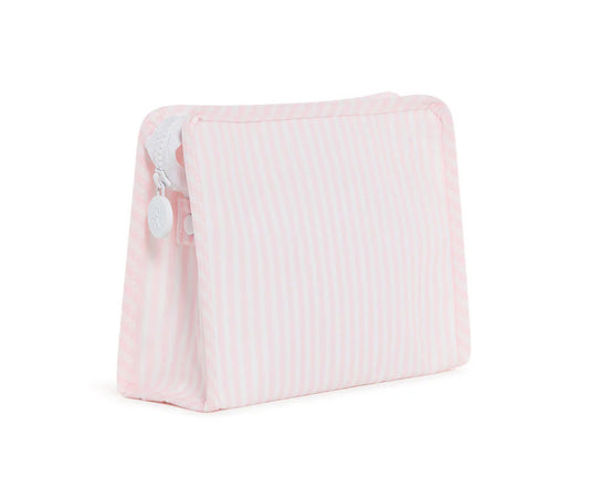 Roadie Medium Zip Pouch- Pimlico Pink Stripe