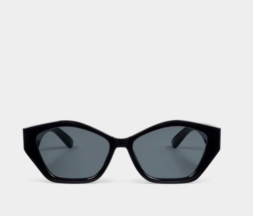 Lindos Hexagon Sunglasses- Black