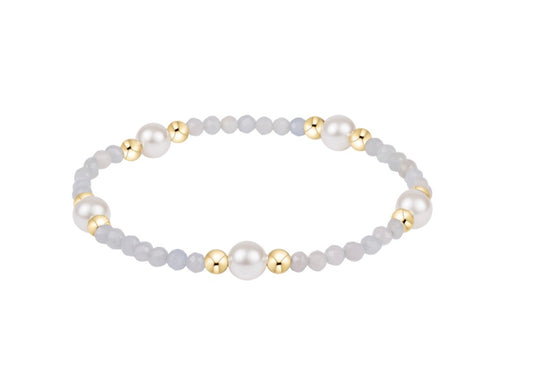 Purpose Pearl 6mm Gem Bracelet - Aquamarine