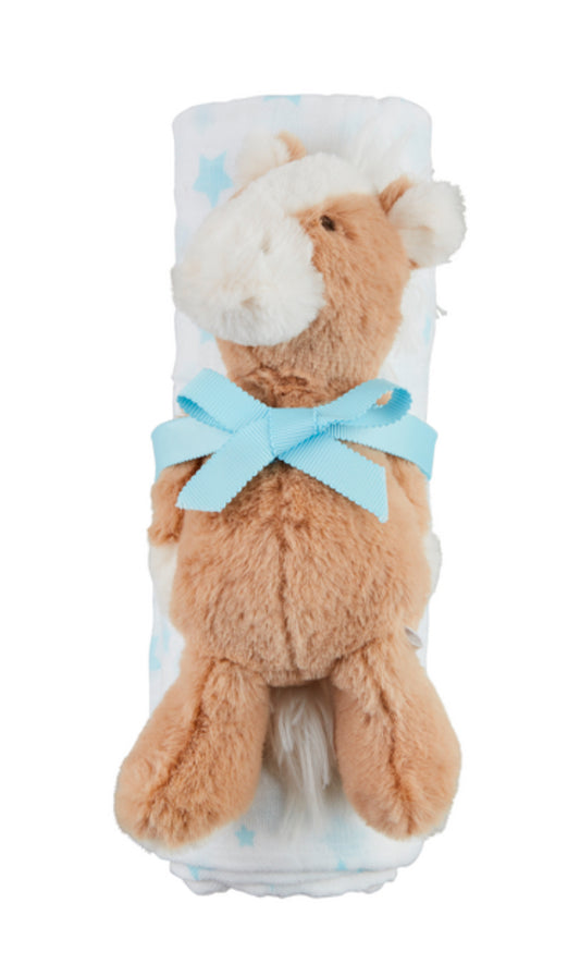 Star Swaddle & Rattle Set