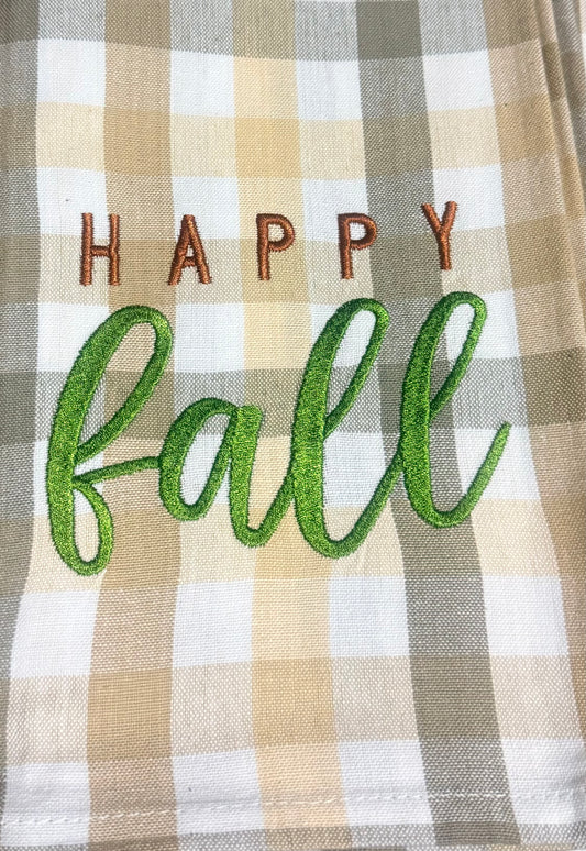 Happy Fall Tea Towel