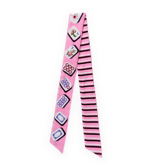 CAMILE TWILLY SCARF MAHJONG PRINT 36X2
