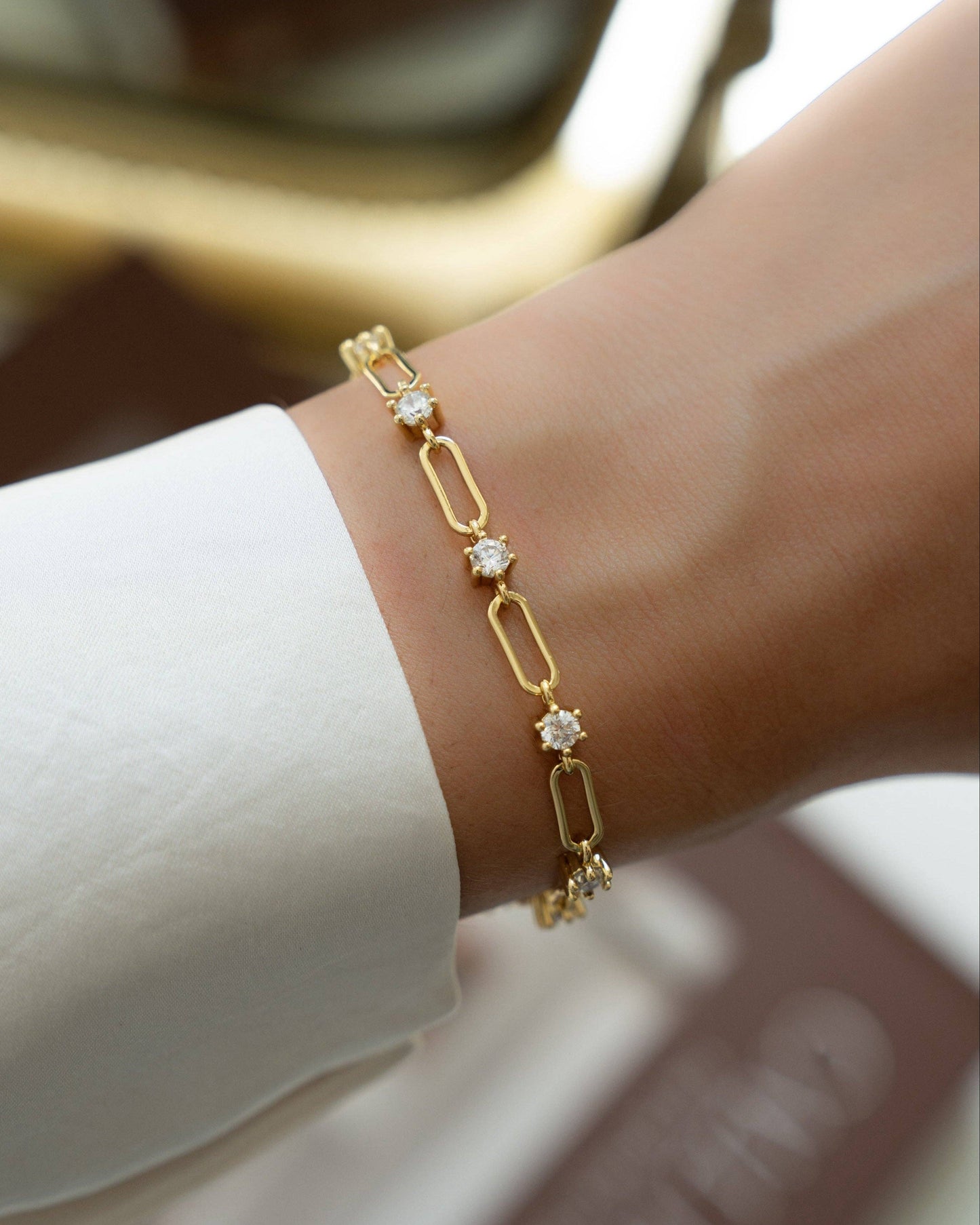 Savannah Bracelet: 6" + 0.5" Ext. / Gold