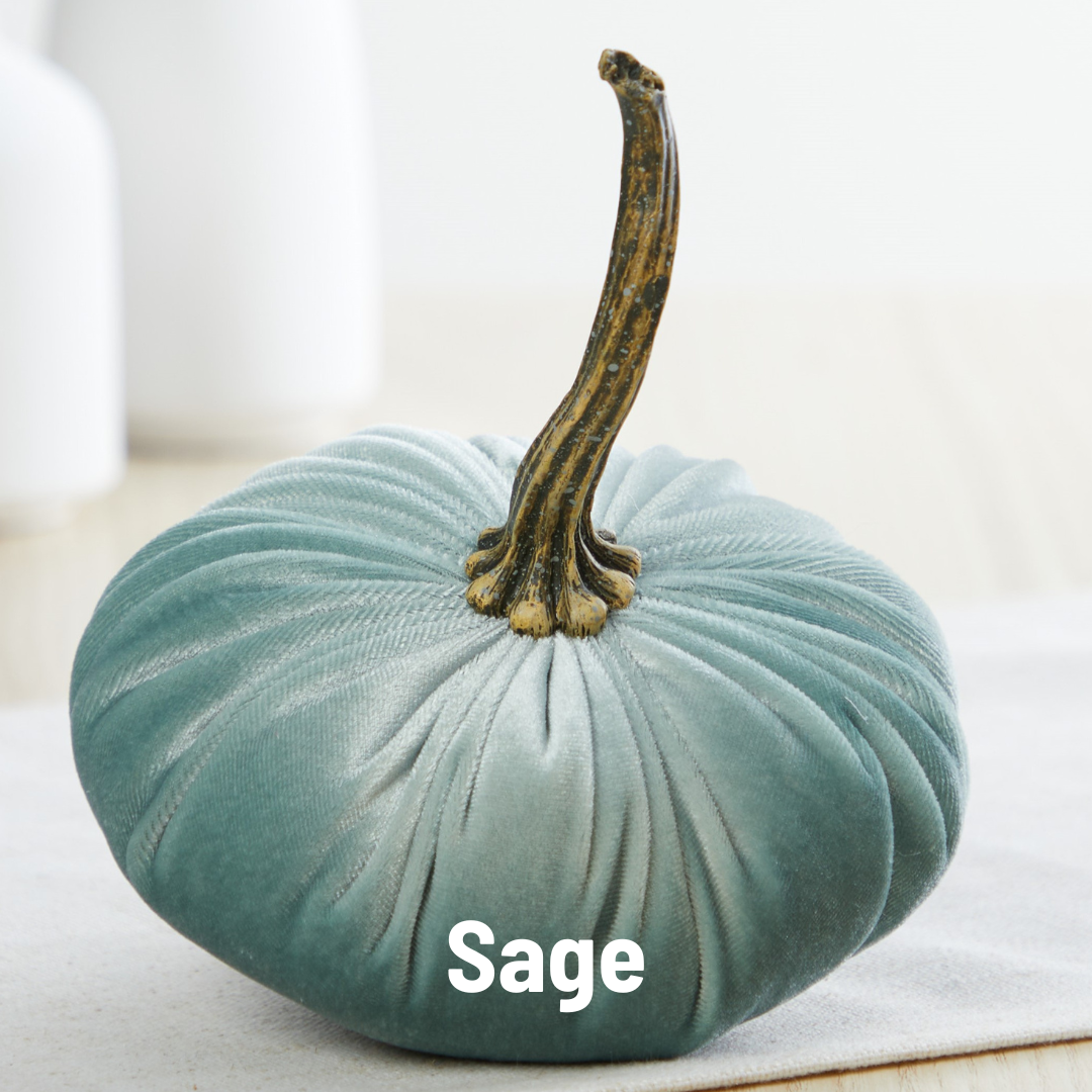 Pumpkin Small Velvet: Avocado