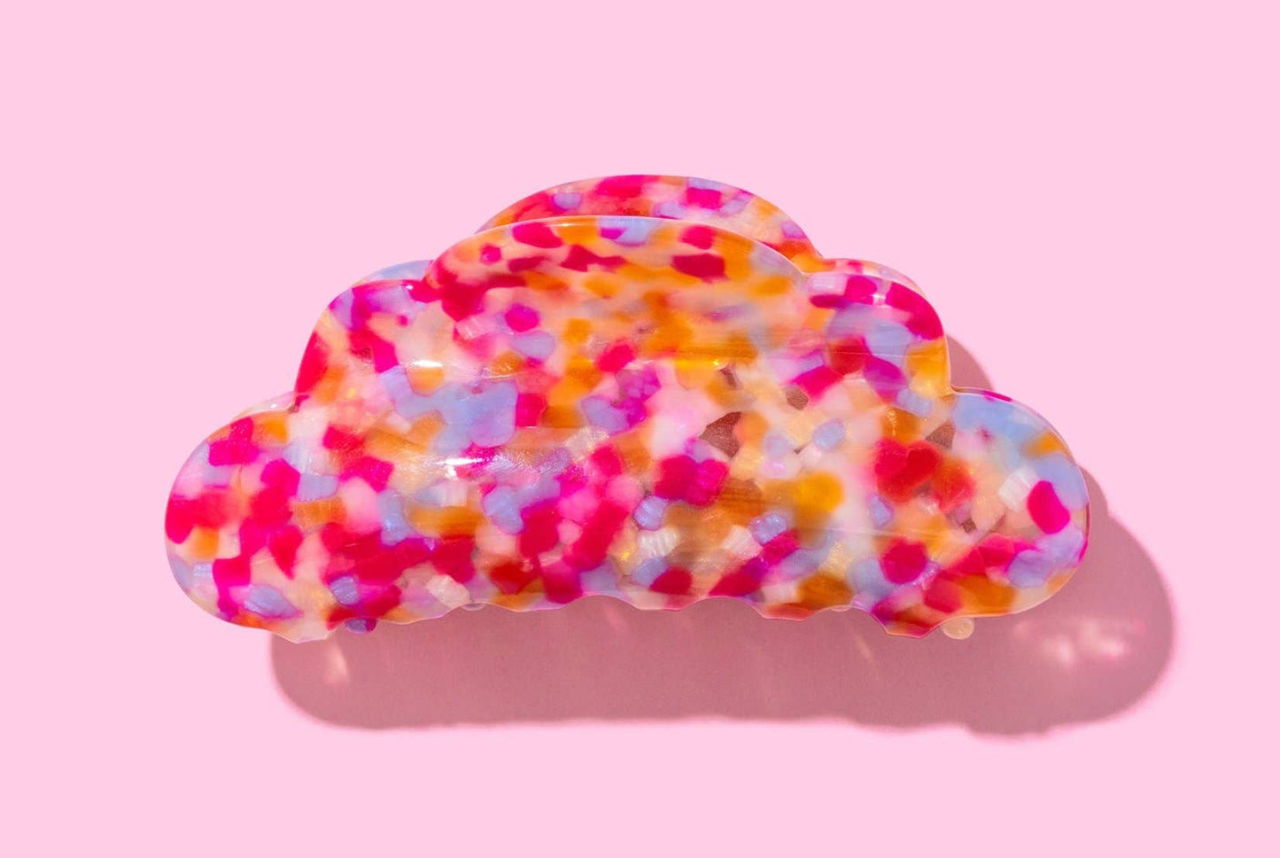 Claw Hair Clip - Large - Colorful Scallop