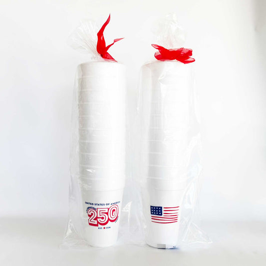 July 4th/Patriotic-America USA 250th Foam Cup 10 Pack