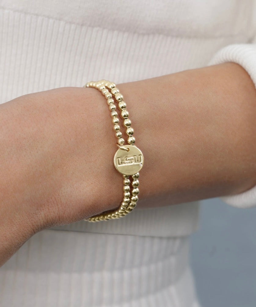 eCollegiate Classic Gold 3mm Bracelet