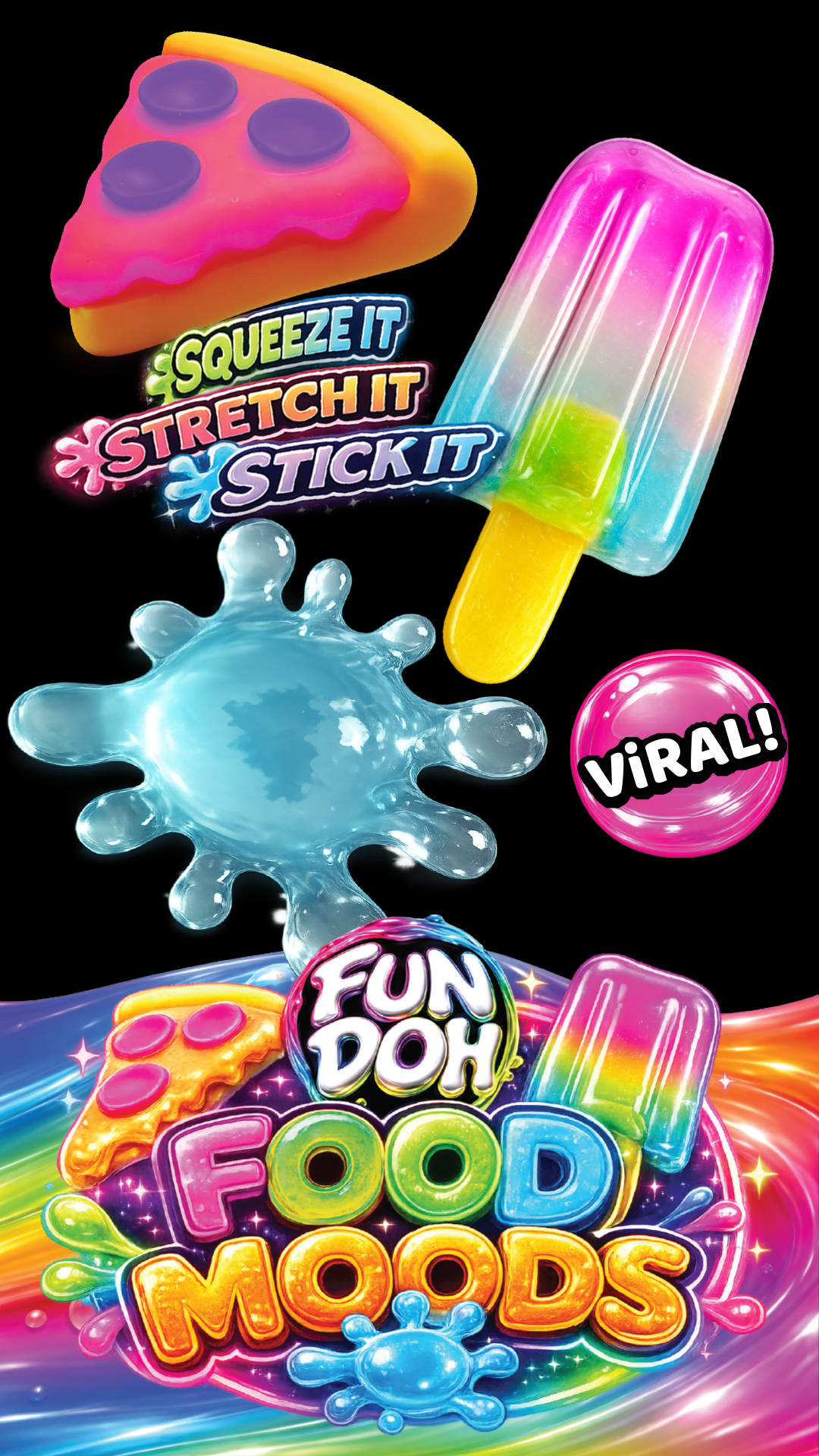 Fun Doh Food Moods Snack Attack Squishy Variety -