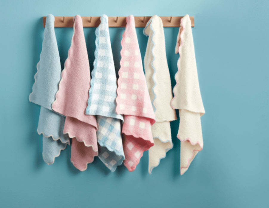 Scalloped Chenille Blanket