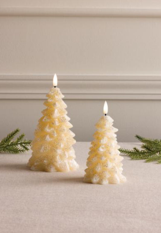Flameless Tree Candle White