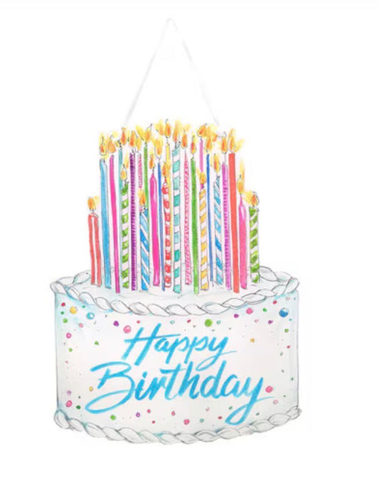 Happy Birthday Cake Door Hanger