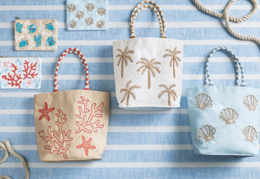 Lux Beaded Beach Bags