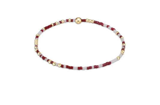 Gameday Hope Unwritten Bracelet - Wine & White