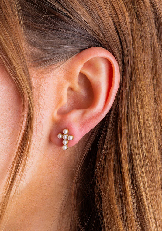 Faith Pearl Stud