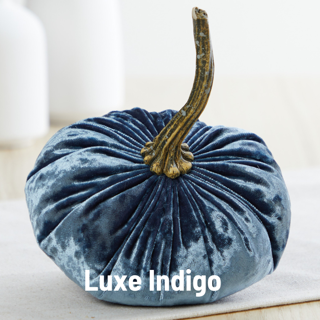 Pumpkin Small Velvet, Valentine's mantel, Autumn table, Gift: Olive