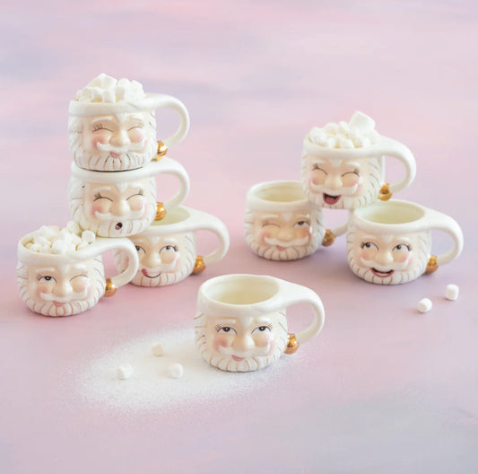 Papa Noel New Mugs- Cream