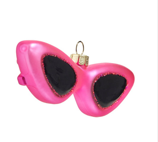 4.5" Retro Pink Sunglasses Ornament