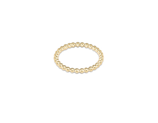 Classic Gold 2mm Bead Ring