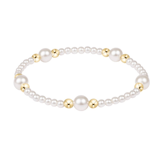 Purpose Pearl 6mm Bead Bracelet- Pearl